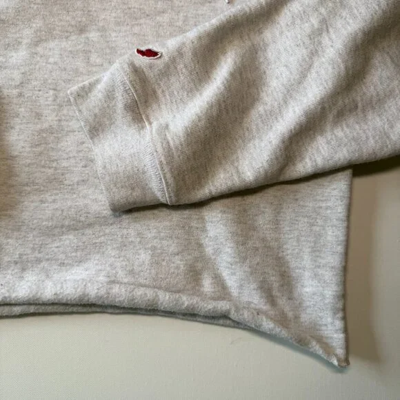 League Auburn Tigers Women's Cropped Hoodie Size L Heathered Light Gray, License - Picture 7 of 10